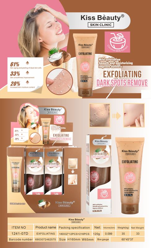 Exfoliante con Extracto de Coco Elimina Puntos Negros