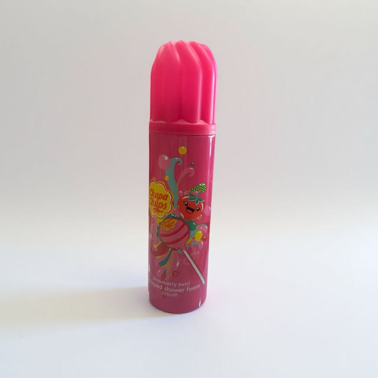 JABÓN ESPUMOSO , ESPUMA DE DUCHA BATIDA CON REMOLINOS DE FRESA 250 ML