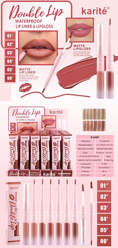 Perfilador Labial & Brillo Labial Impermeable