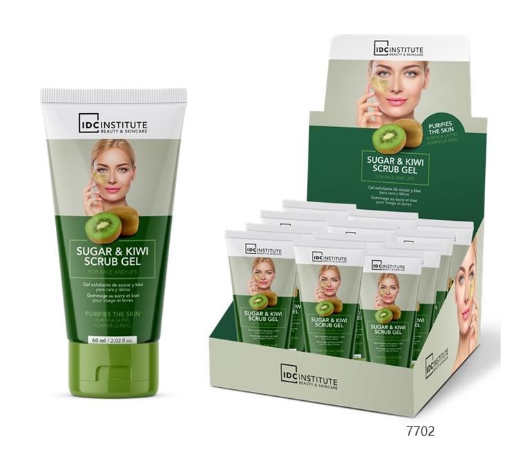 Gel exfoliante de azúcar y kiwi IDC Institute 60 ml