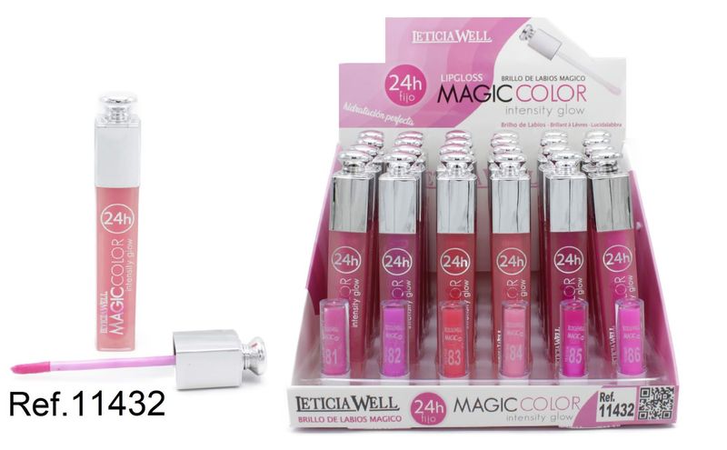 LIPGLOSS MAGIC COLOR 24h TAPA PLATA