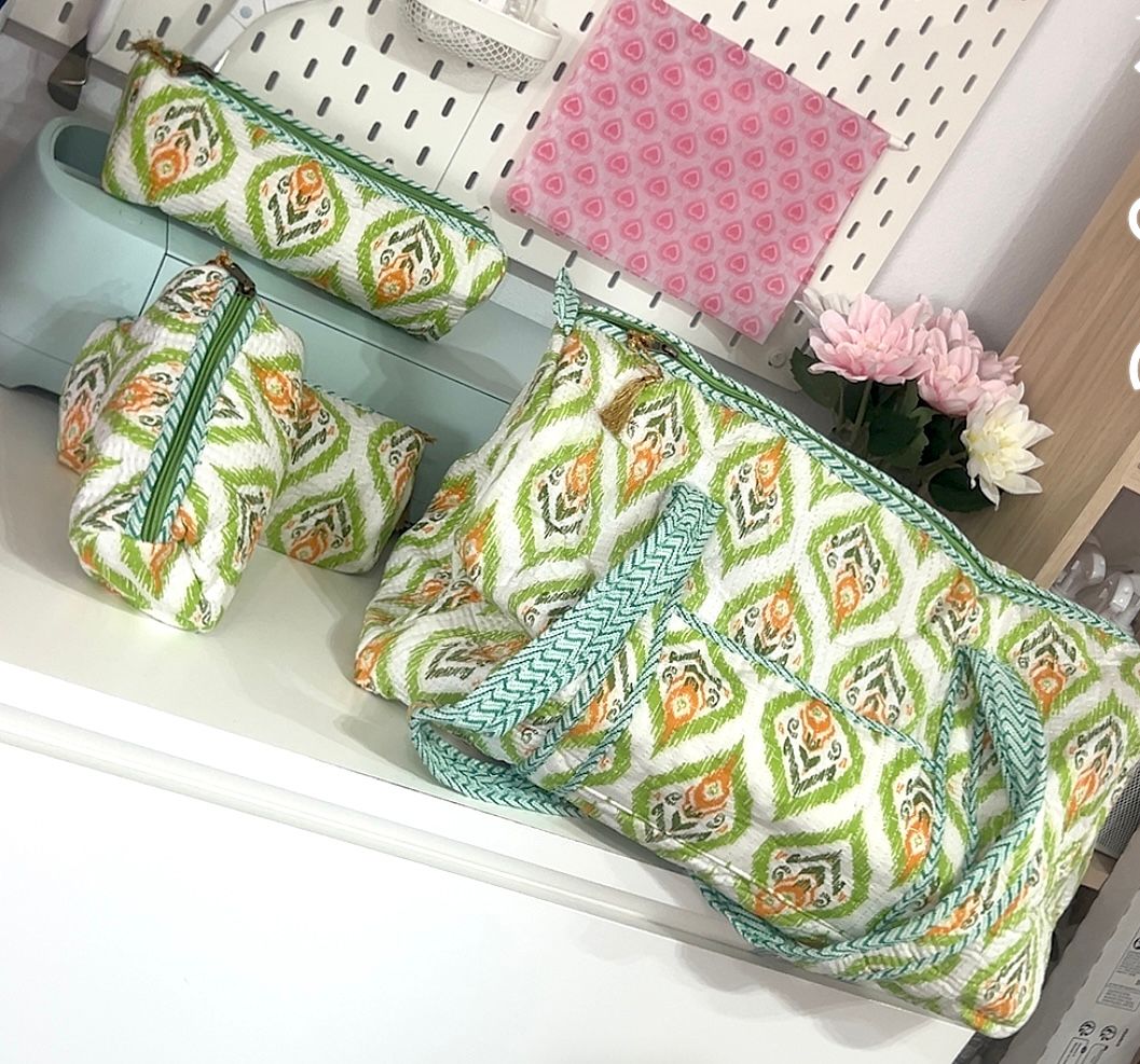 BOLSO INDIO + 3 NECESER VERDE - Imagen 2