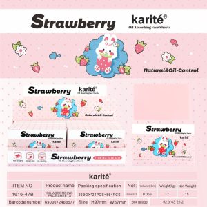 PAPEL ABSORBENTE DE GRASA FACIAL FRESA