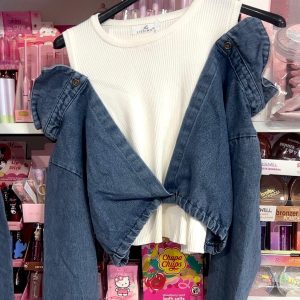 CHALECO PUNTO CON CHAQUETA BLANCA