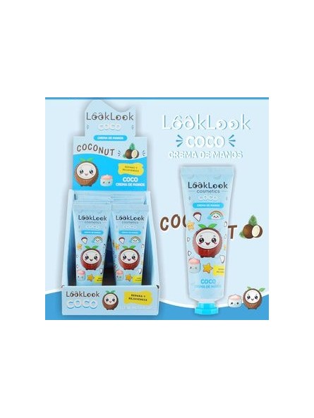 CREMA MANOS COCO 30ML - LOOK LOOK