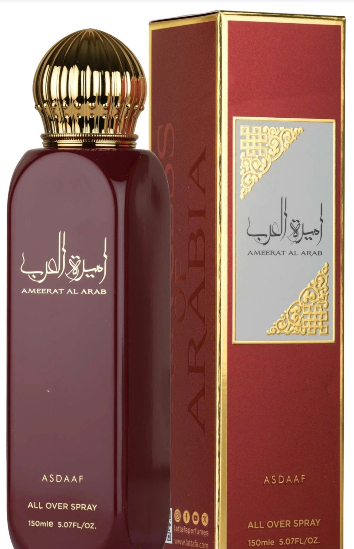 Lattafa Princesas de Arabia Bruma Corporal para Todo el Cuerpo, Fragancia Duradera 150 ml