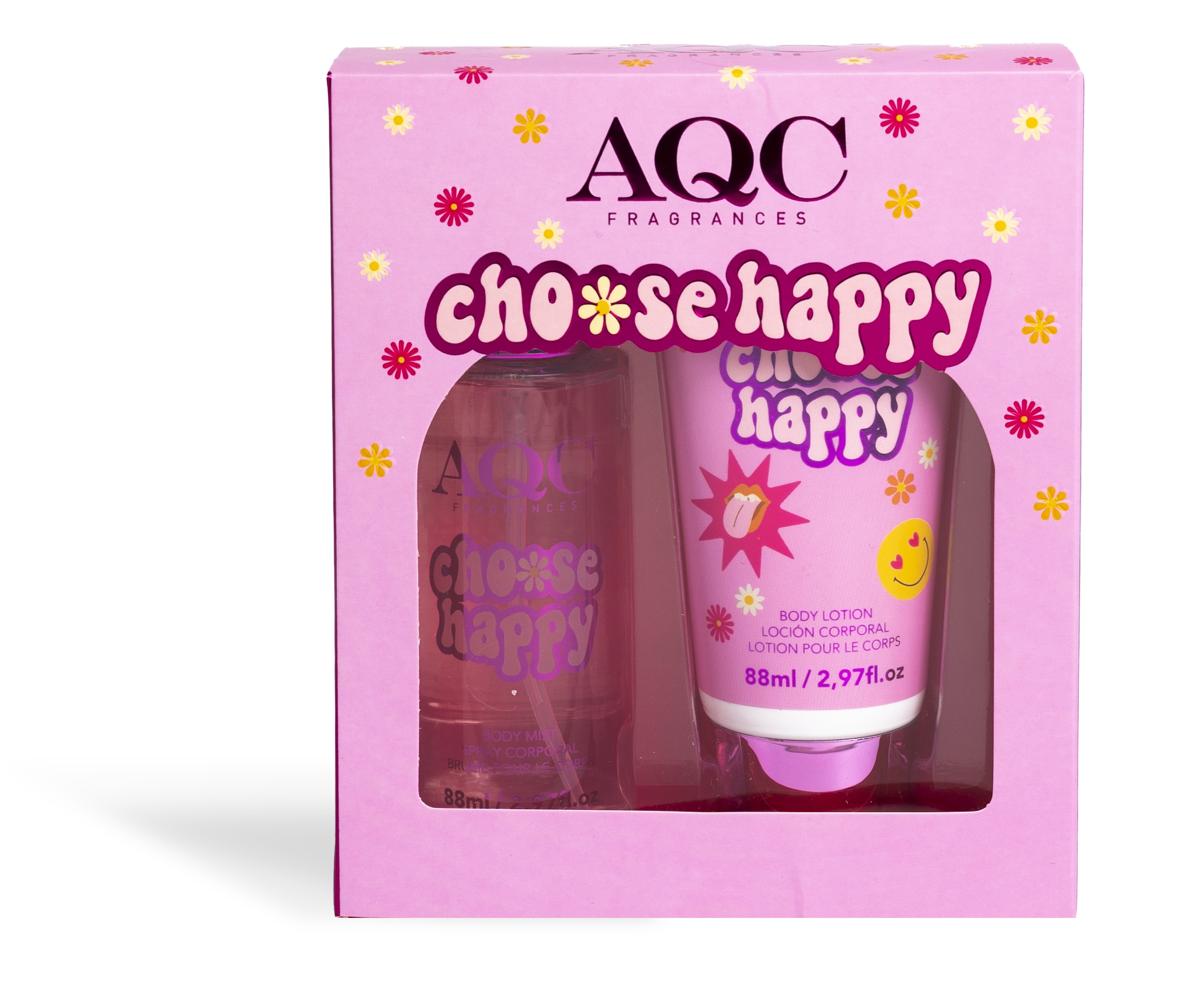 FRAGANCIAS AQC PINKY FLOW PACK DÚO (CHOOSE HAPPY)