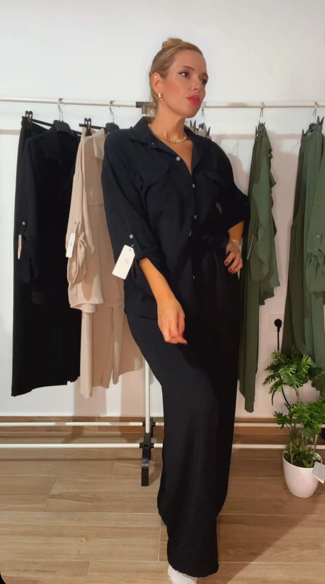 CONJUNTO ESTRELLA NEGRO TALLA UNICA (36-46 APROXM)