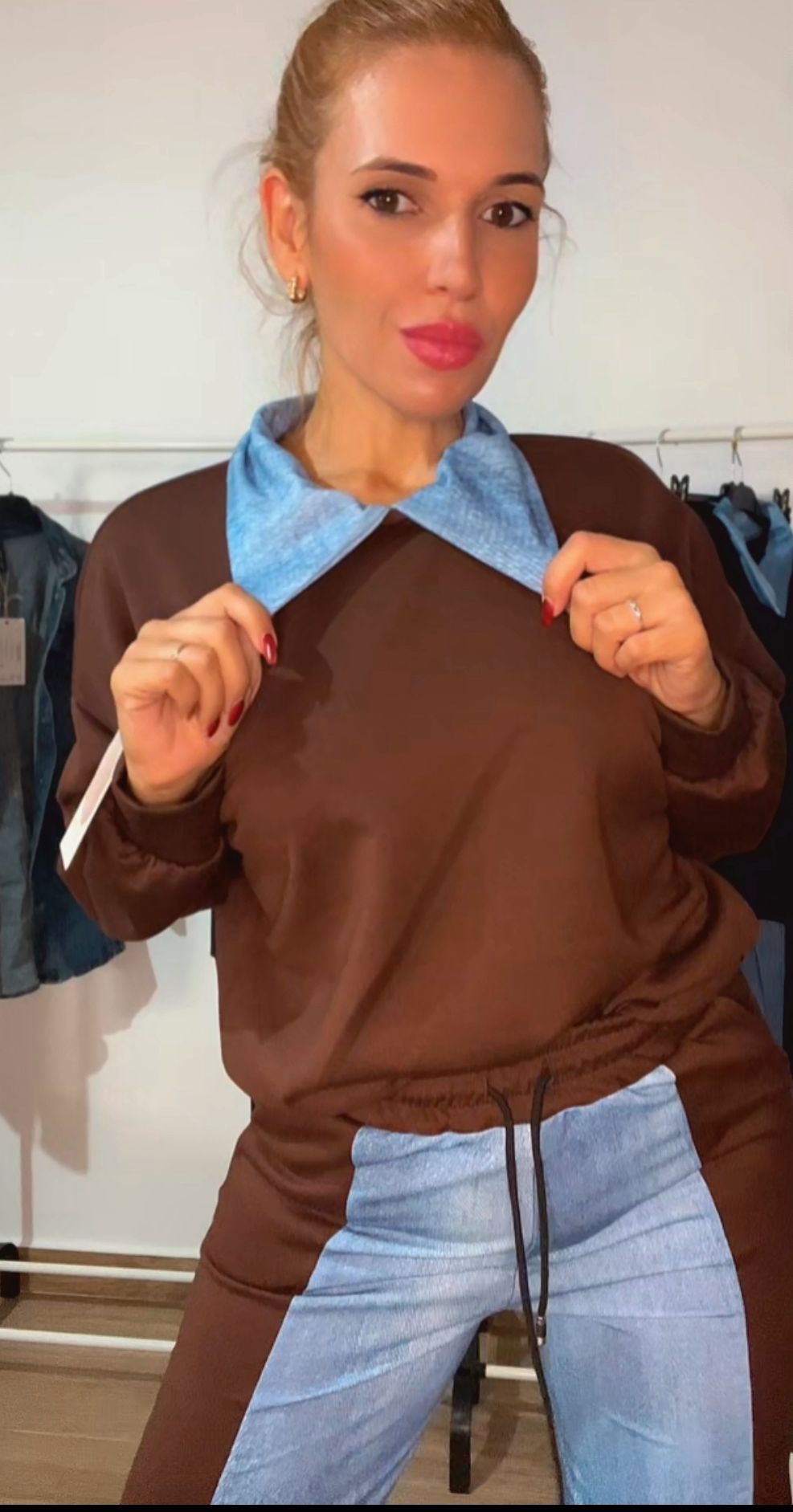 CHANDAL VAQUERO CAMEL TALLA UNICA (36-46 APROX) - Imagen 2