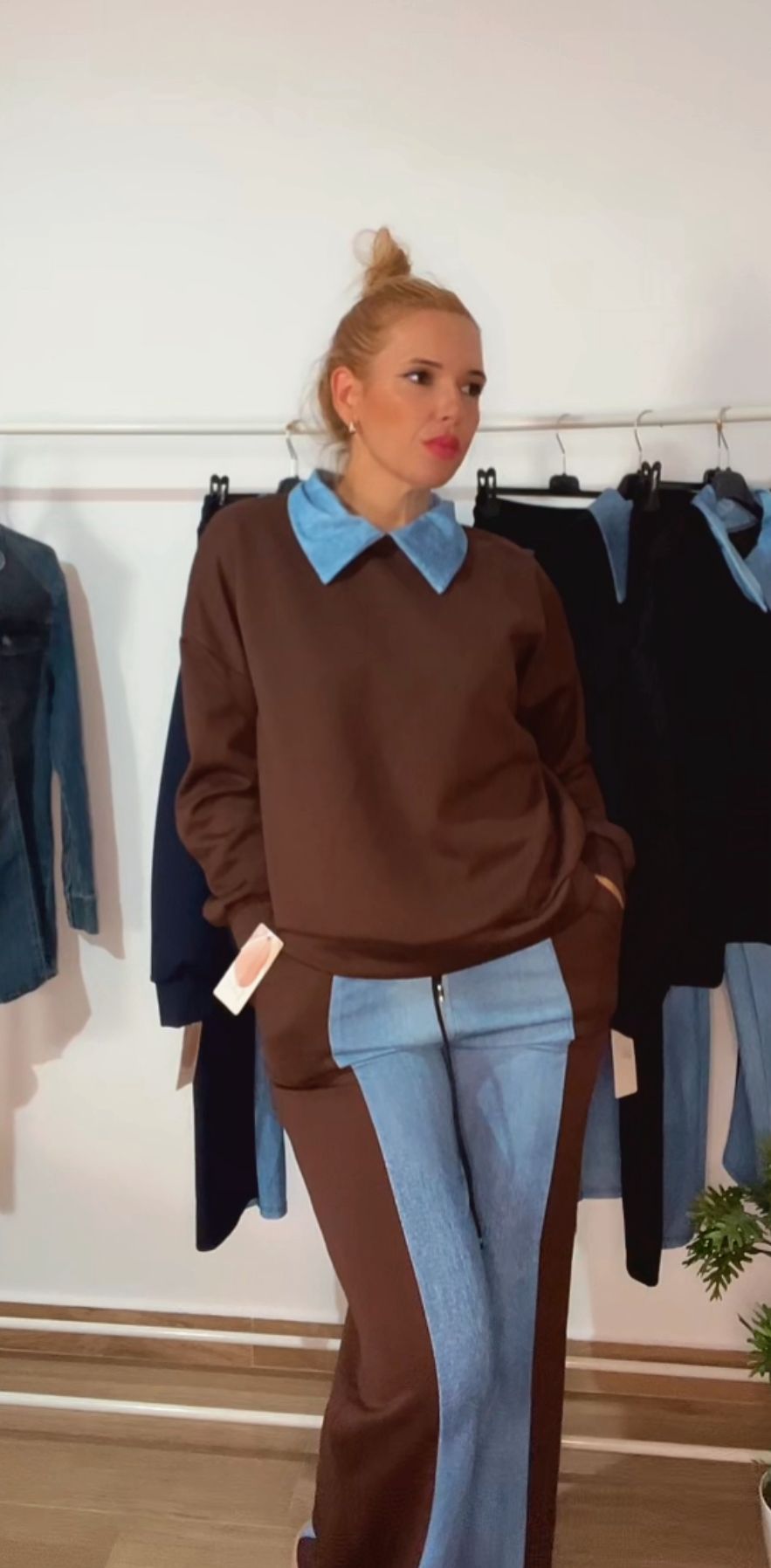 CHANDAL VAQUERO CAMEL TALLA UNICA (36-46 APROX) - Imagen 3