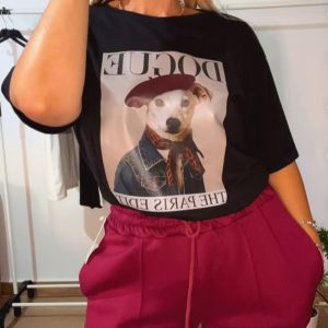 CAMISETA DOGUE NEGRA