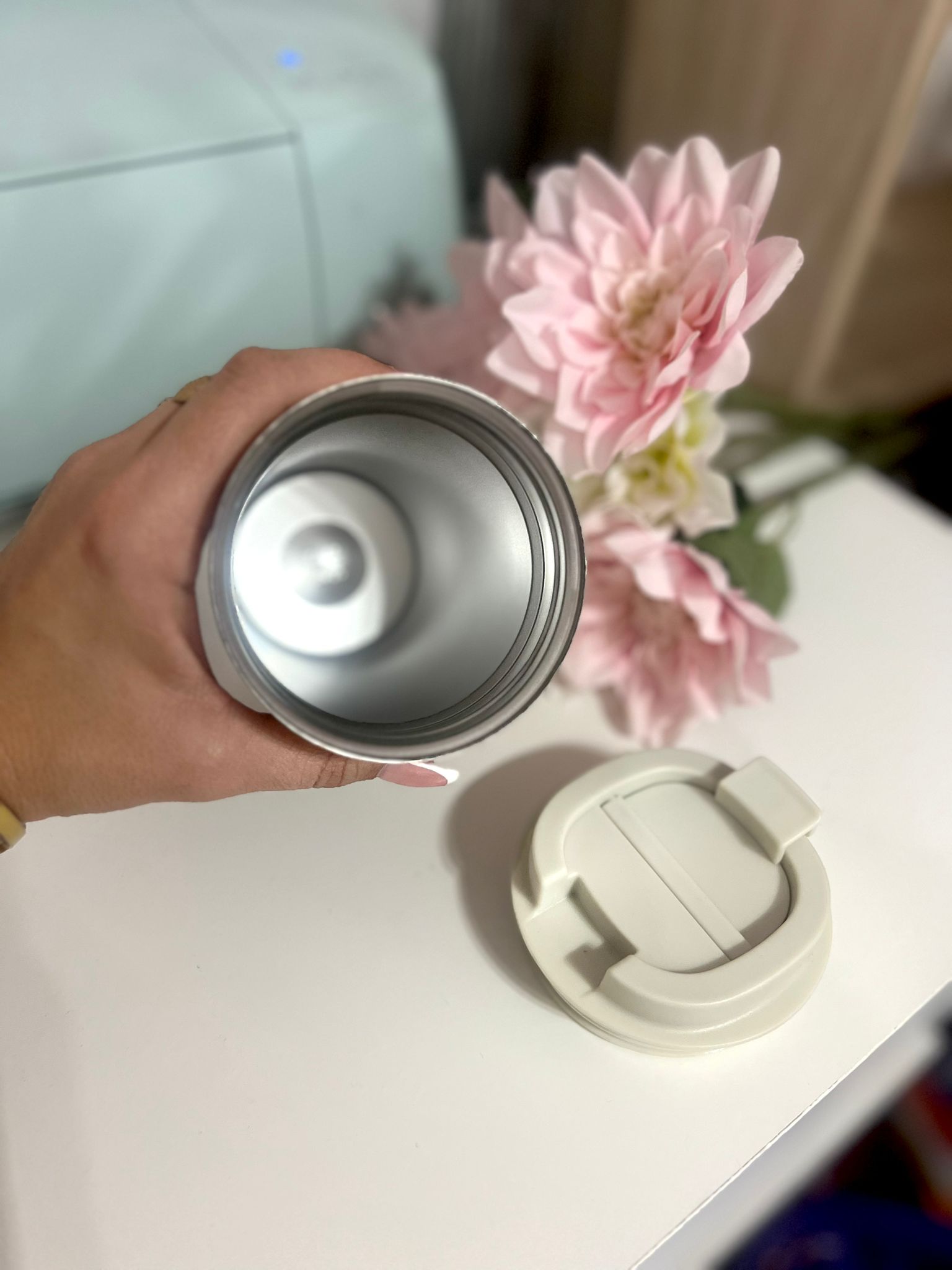 VASO TERMICO 450 ML BEIG - Imagen 2