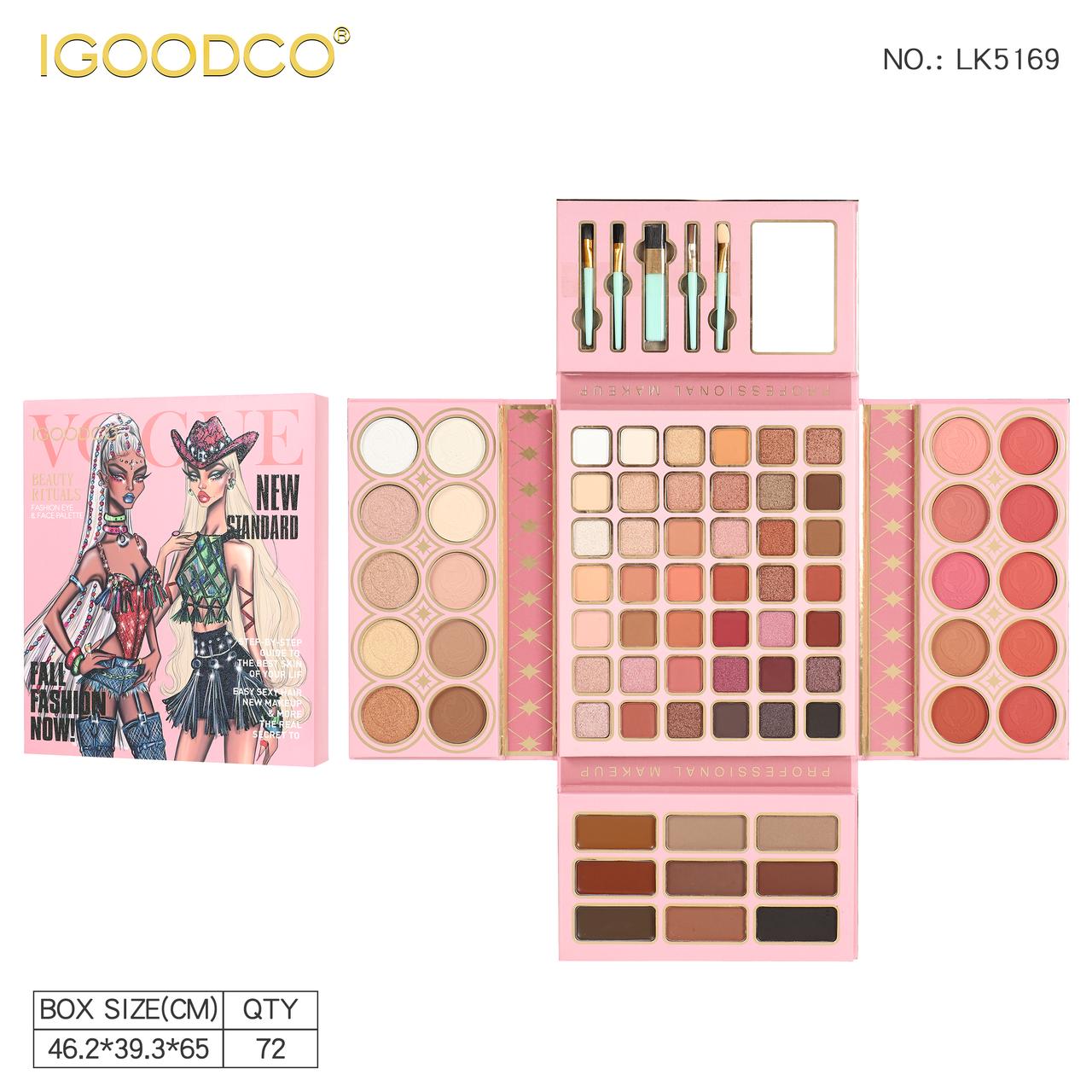 PALETA DE SOMBRA 74 COLORES FASHION