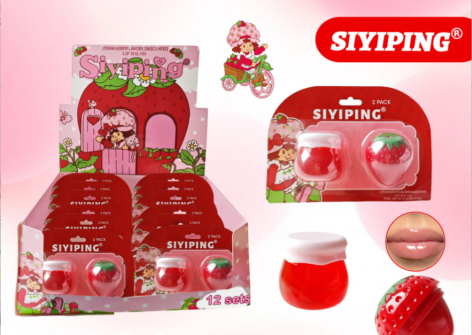 SET 2 PIEZAS LIP GLOSS FRESA