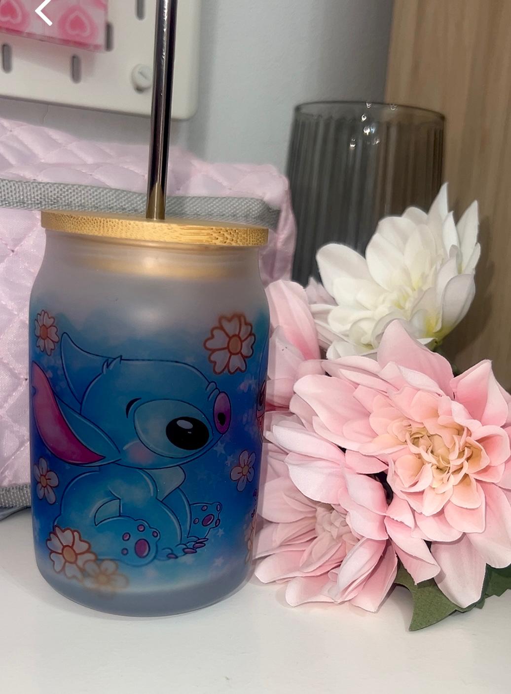 TAZA DE VIDRIO 400 ML STITCH - Imagen 2