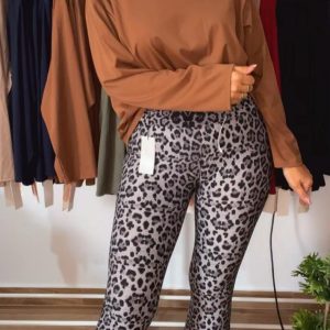 CAMISETA ZARA MANGA LARGA CAMEL