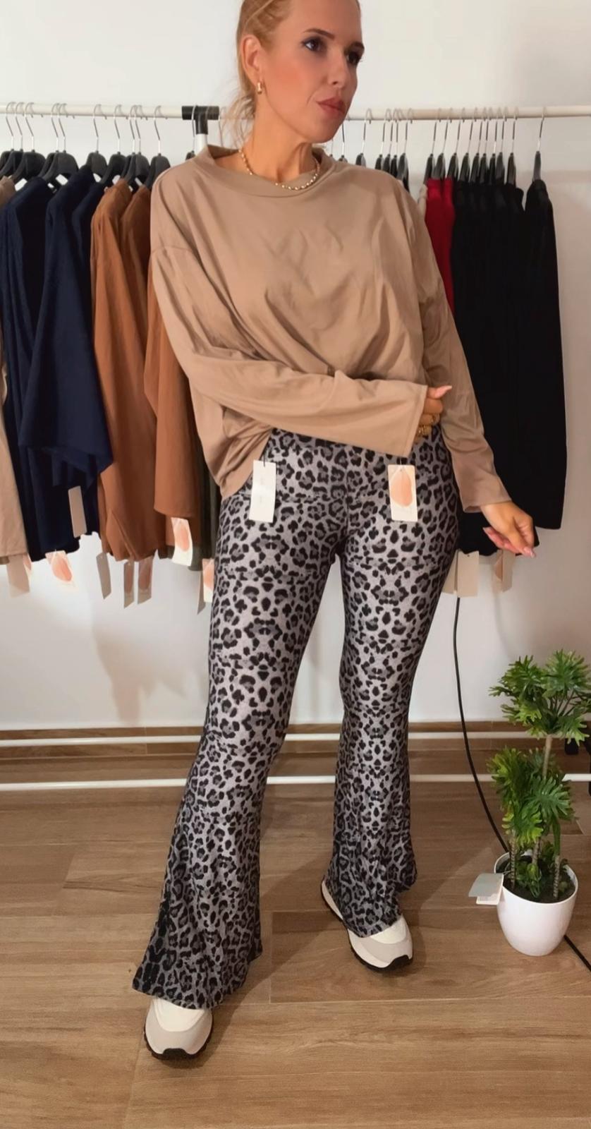 CAMISETA ZARA MANGA LARGA MARRÓN