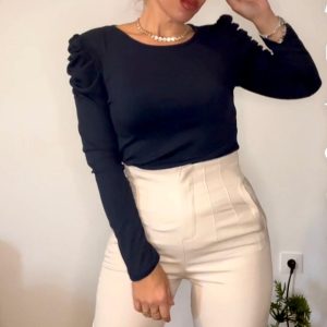 Alternative view of PANTALON PINZA TALLA L BEIG