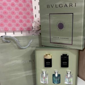 PACK DE 5 MINI PERFUMES DE MARCA BVLGARI HOMBRE