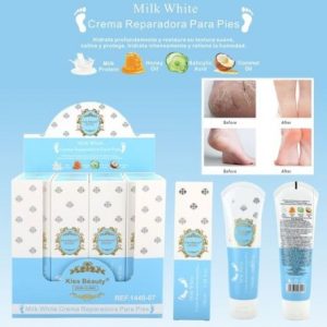 CREMA REPARADORA PIES MILK WHITE 100ML - KISS BEAUTY