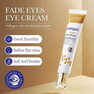 SADOER Crema Antiarrugas para Ojos con Colágeno, 20g, Fórmula con Tecnología de Proteína Activa